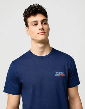 MESKA KOSZULKA WRANGLER SMALL AMERICANA TEE NAVY 112371410