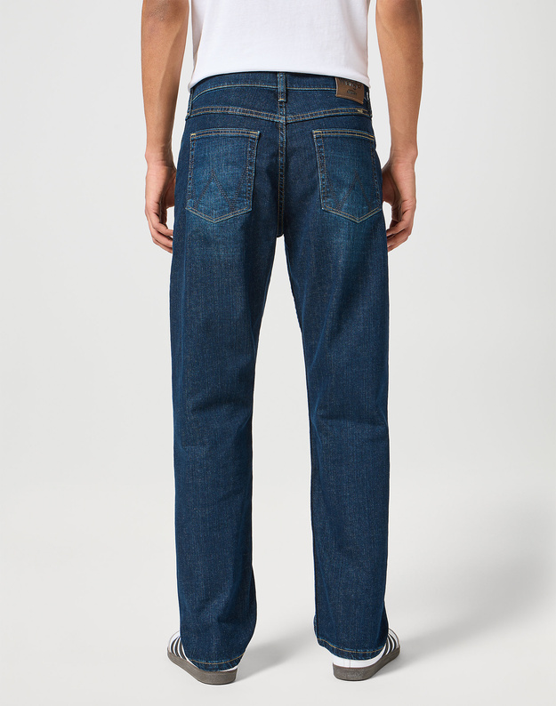Męskie Spodnie Jeansowe Wrangler Relaxed Fit Blackened Indigo 112352957