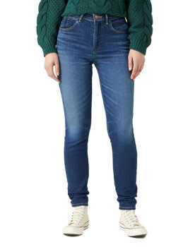 WRANGLER HIGH SKINNY DAMSKIE SPODNIE JEANSOWE DANA W27HCY437