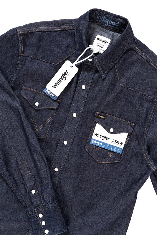 KOSZULA JEANSOWA MĘSKA WRANGLER 27MW GOOD NIGHT W5MS1W109 112130238
