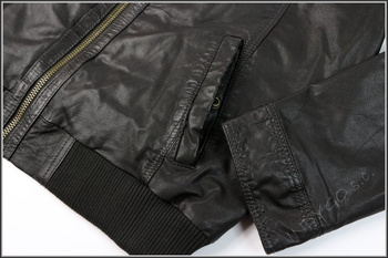 WRANGLER LEATHER JACKET DARK BROWN W4449ZI82      $    