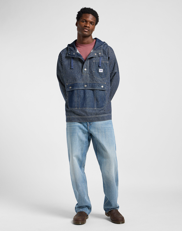 MESKA KURTKA JEANSOWA LEE DENIM ANORAK LAKE EDGE 112364127