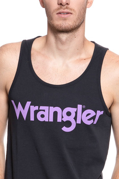 KOSZULKA WRANGLER RINGER TANK FADED BLACK W7B64FQV6 112131524