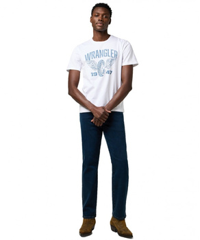 MESKA KOSZULKA WRANGLER AMERICANA TEE WORN WHITE 112371475