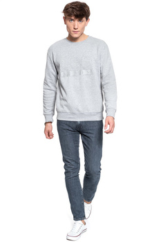 BLUZA LEE VELOURS CREW SWS GREY MELE L81STJMP 112121907