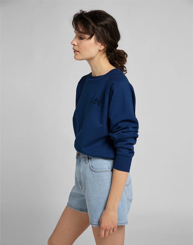 BLUZA DAMSKA LEE VINTAGE CROPPED SWS WASHED BLUE L36EBRLR 112107835