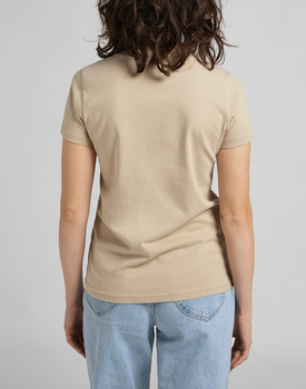 DAMSKI T-SHIRT LEE EASY GRAPHIC TEE SERVICE SAND L44GETOY 112109861