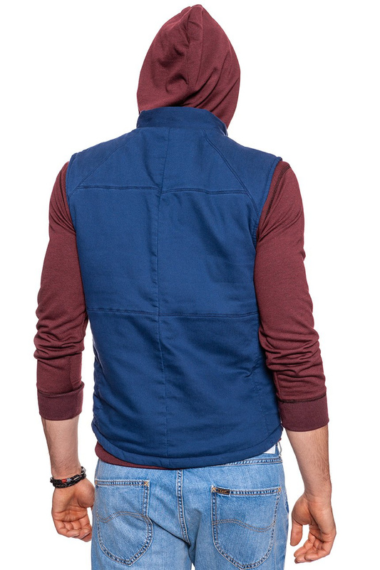 WRANGLER KNITTED VEST NAVY W6526LD35
