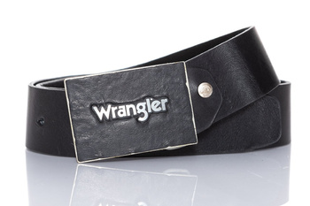 WRANGLER METAL BUCKLE BELT BLACK W0B588301 112125551