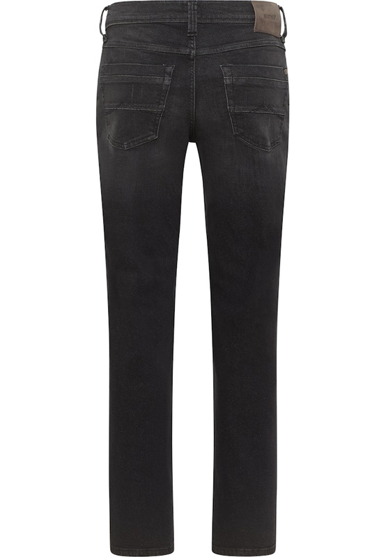 Męskie Spodnie Jeansowe Mustang Style Washington Straight Denim Black 1015884 4000 701
