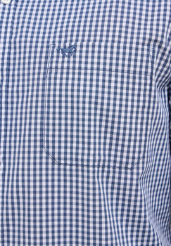 Męska Koszula Mustang Style Chester Gingham Check Middle Blue 1016947 12796