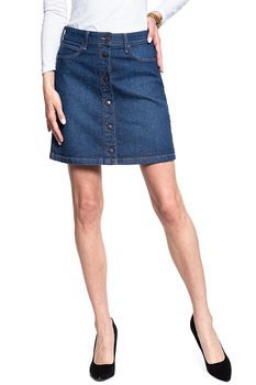 SPÓDNICA JEANSOWA LEE A LINE SKIRT DARK GARNER L38NDJUV 112108277