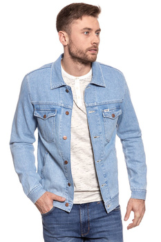 KURTKA JEANSOWA WRANGLER REGULAR JACKET BLEACHED OUT W443BG12D 112128857