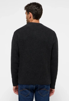 Męski Sweter Mustang Style Elwood Anthra Melange 1015822 4151 
