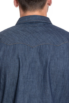 WRANGLER DENIM WESTERN SHIRT RINSE INDIGO W5M12AXWE 112130202
