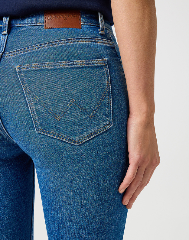 DAMSKIE SPODNIE WRANGLER HIGH SKINNY URBAN HAZE 112362302