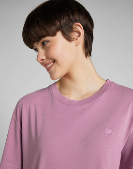 LEE RELAXED CREW TEE DAMSKA KOSZULKI Z NADRUKIEM LOGO NADRUK T-SHIRT PANSY L43ULM63 112322419