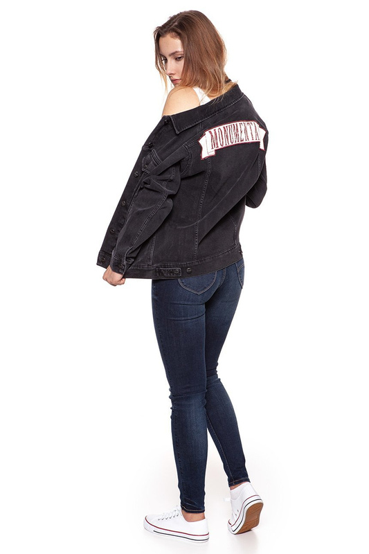 WRANGLER TRUCKER JACKET BACK TO BLACK W4070999S SAMPLE