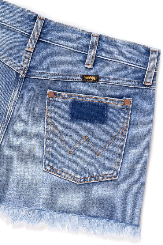 WRANGLER RETRO DAMSKA SPÓDNICA JEANSOWA CROP SKIRT FIJI W216GF127 112127761