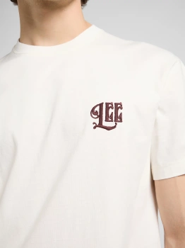 MESKA KOSZULKA LEE RELAXED GRAPHIC TEE ECRU 112370511