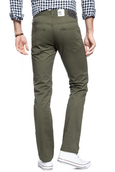 MĘSKIE SPODNIE MATERIAŁOWE LEE DAREN ZIP FLY OLIVE GREEN L707QX25 112118365