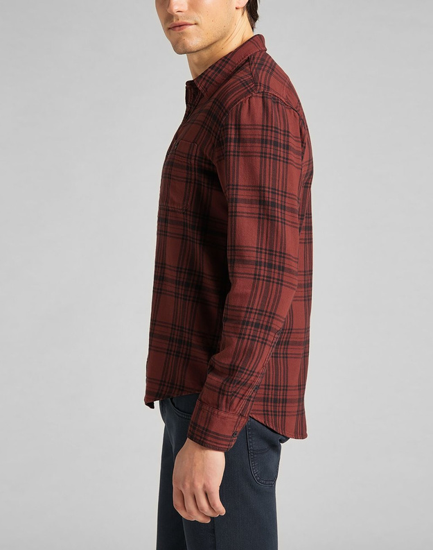 LEE LEESURE SHIRT MĘSKA KOSZULA FIRED BRICK L66NMDTM 112140564