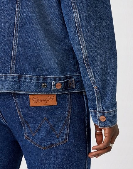 MĘSKA KURTKA JEANSOWA WRANGLER BRAD JACKET SPOILT BRAD W456SF42P 112128907