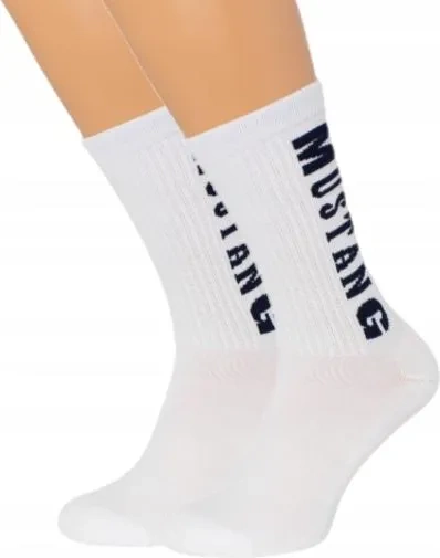 2 pack Skarpety MUSTANG SZARE-BIAŁE MU31037 - 9304