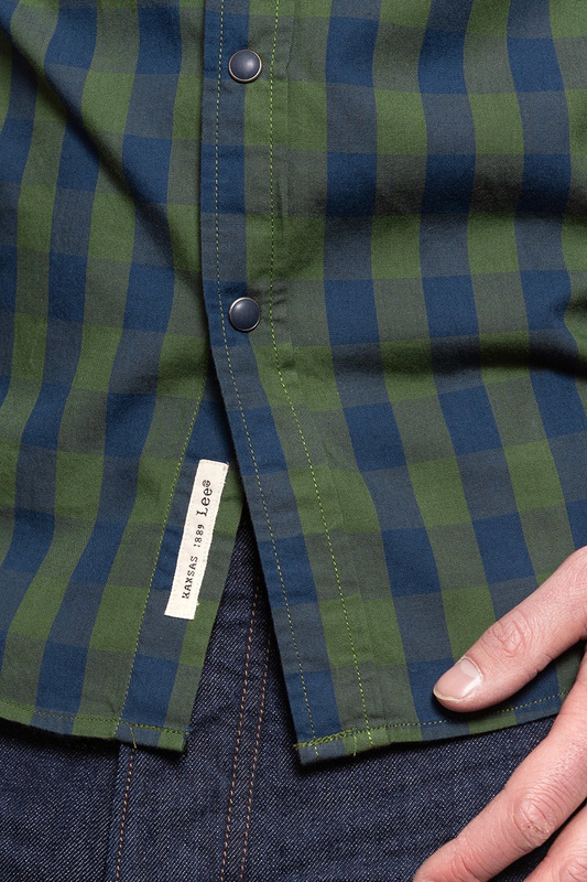 LEE LEE WESTERN SHIRT HILLSIDE GREEN L643MMPC