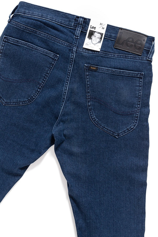 JEANSY MĘSKIE LEE LUKE DARK STONE L719RIBS 112119329