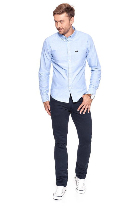 LEE SLIM BUTTON DOWN WORKWEAR BLUE L66VITSF