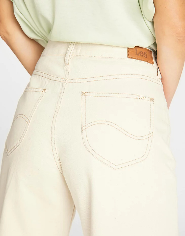 DAMSKIE SPODNIE JEANSOWE LEE BUTTON WIDE LEG L30GMN35 112106447