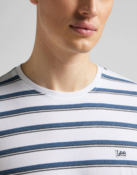 LEE STRIPE TEE MĘSKI T-SHIRT KOSZULKA BLUE UNION L63UPYUF 112145340