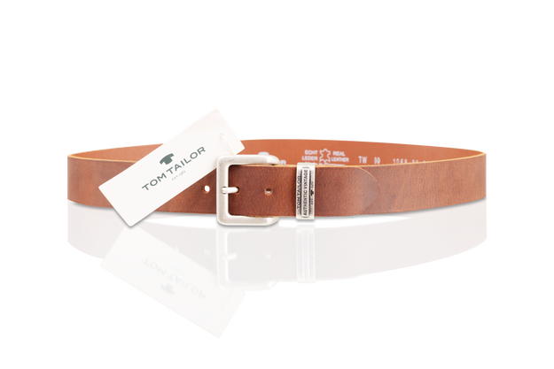 TOM TAILOR MĘSKI PASEK SKÓRZANY KLASYCZNY SKÓRA TG1068L89/690 40mm Gürtel Q.6789 0690 DARKBROWN