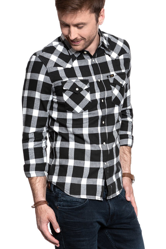KOSZULA LEE WESTERN SHIRT PITCH BLACK L643ZCEM 112115448