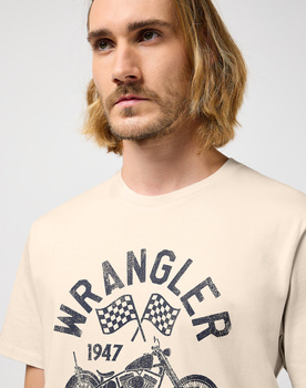 WRANGLER AMERICANA TEE MĘSKA KOSZULKA T-SHIRT VINTAGE WHITE 112357379 W70P016327