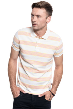 MĘSKA KOSZULKA POLO WRANGLER SS STRIPE POLO OFF WHITE W7F3K4737 112131801