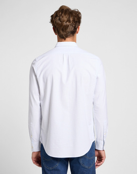MESKA KOSZULA LEE PATCH SHIRT SHY BLUE BRIGHT WHITE 112363910