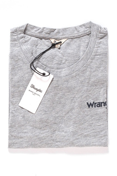 WRANGLER S/S LOGO TEE MID GREY MEL W7366EV37