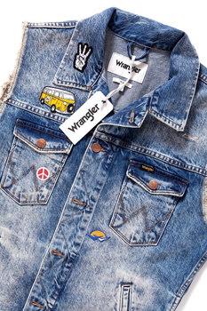WRANGLER DENIM VEST BLUE TOMORROW W447GW13N 112128887
