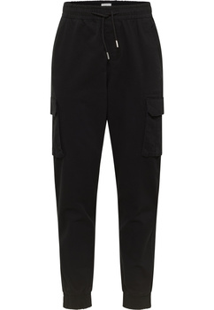 Męskie Spodnie Materiałowe Mustang Style Paris Jogger Cargo Black Beauty 1015896 4185