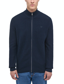 Mustang Style Edgar Zip Cardigan Total Eclipse 1014116 5226 MĘSKI SWETER