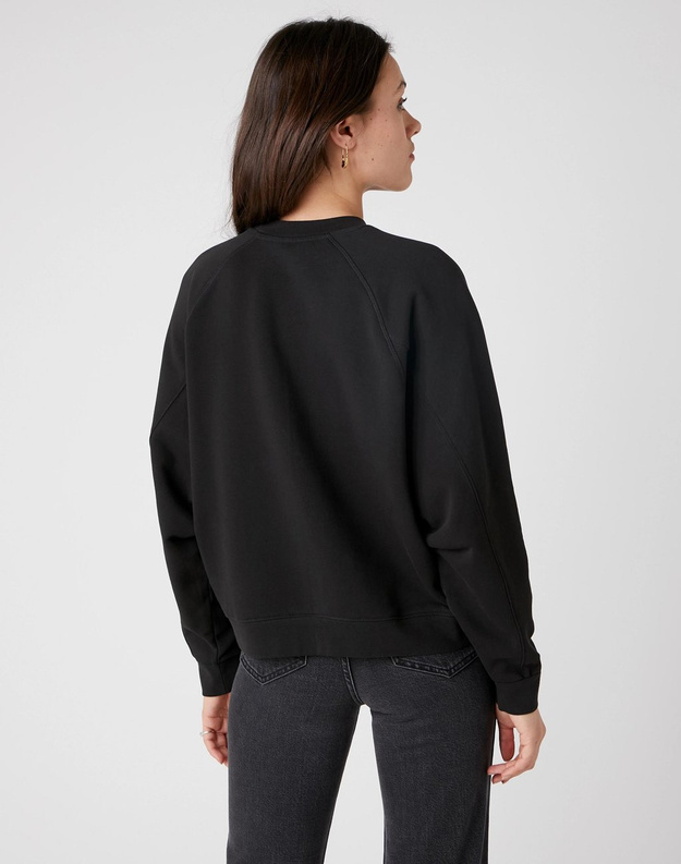 DAMSKA BLUZA WRANGLER RETRO RAGLAN FADED BLACK W6P5HNXV6 112130827
