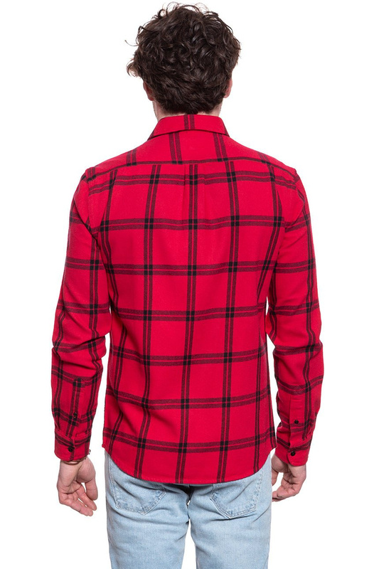 MĘSKA KOSZULA WRANGLER LS 1PKT SHIRT CRIMSON RED W5A1T2X51 112129989