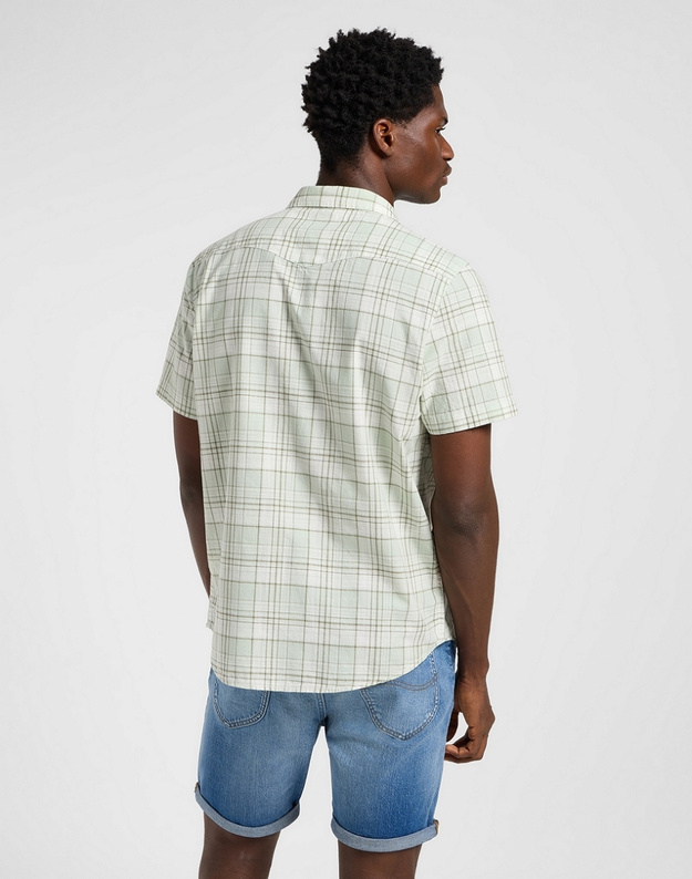 MESKA KOSZULA LEE SS WESTERN SHIRT MERCANTILE SAGE OM 112364120