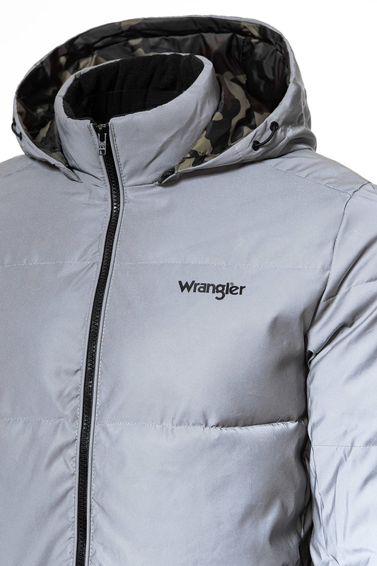 WRANGLER PUFFER JACKET REFLECTIVE GREY W4725X4VF 112129013