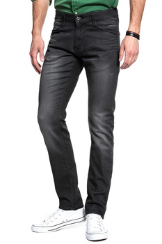 SPODNIE MĘSKIE MUSTANG Oregon Tapered K DENIM BLACK 1006661 4000 923
