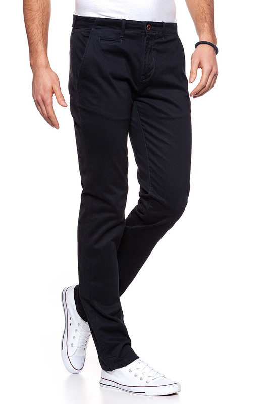 WRANGLER SPODNIE MĘSKIE CHINO NAVY W14LEG114