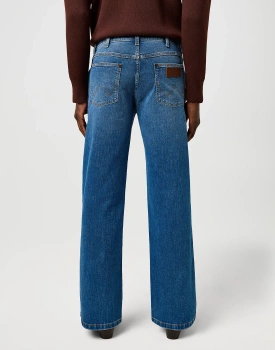 MESKIE SPODNIE WRANGLER LOOSE BOOT SKY BREEZE 112371340