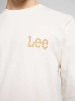 MESKA KOSZULKA LEE LS WOBBLY LEE TEE ECRU 112370507